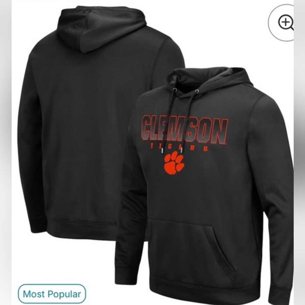 NWOT Clemson Black Hoodie